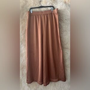 Worthington Women's Satin Wide-Leg Pants In Gold.